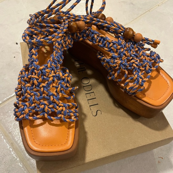 The Odells Shoes - Anthropologie The Odell's braided platform sandals